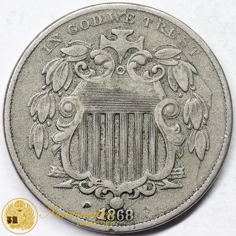 STATI UNITI 5 CENTS 1868 #7599