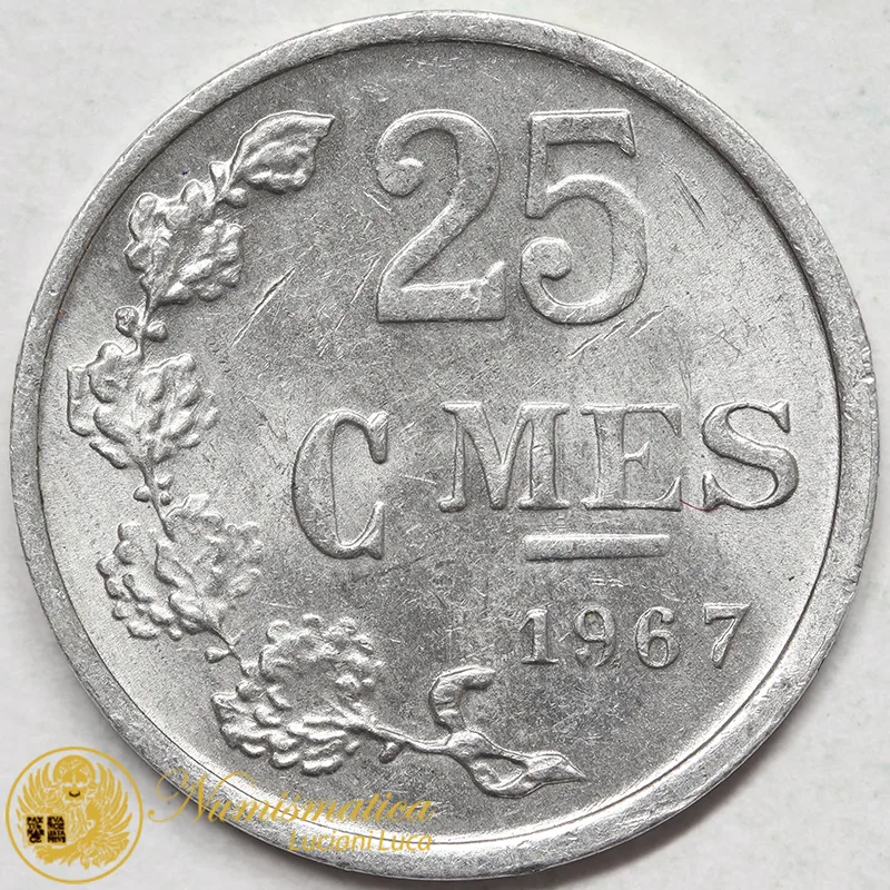 LUSSEMBURGO 25 CENTIMES 1967 #7677