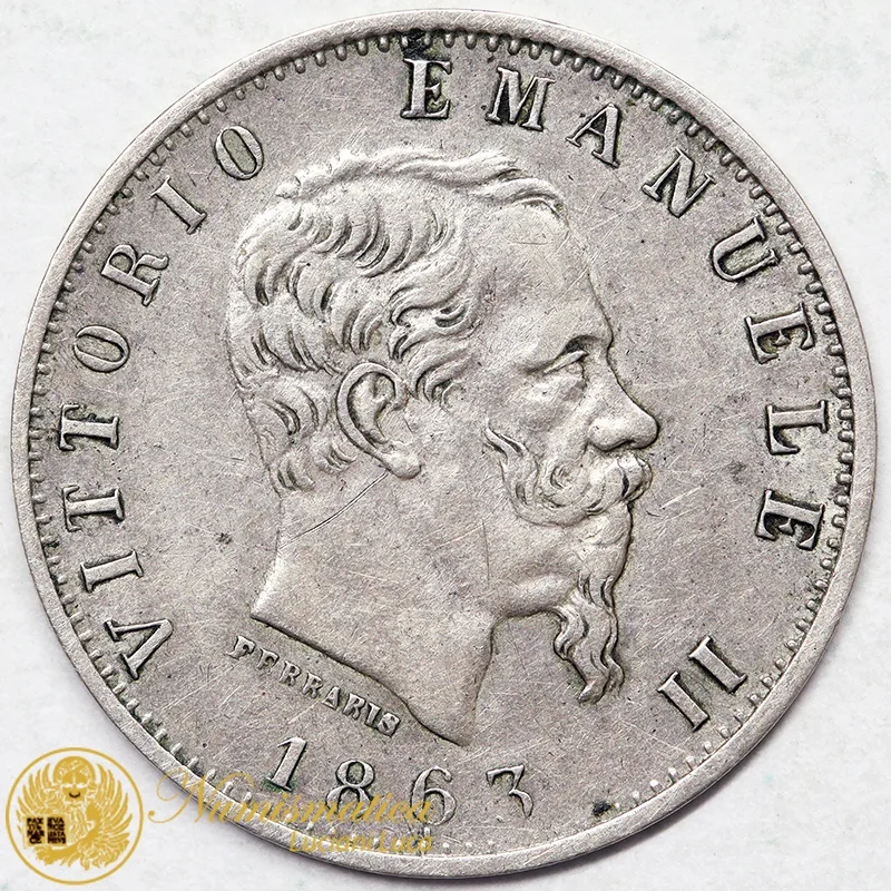 VITTORIO EMANUELE II 20 Centesimi 1863 #7688