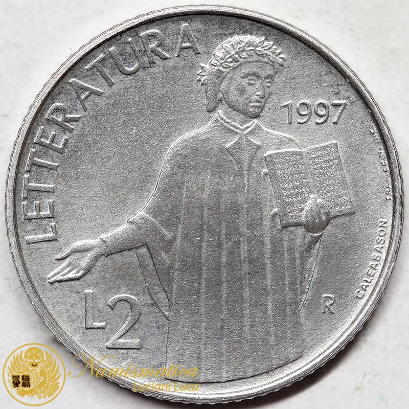 SAN MARINO 2 Lire 1997 Letteratura #7708