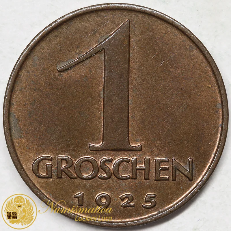 AUSTRIA 1 GROSCHEN 1925 Spl+ #7709