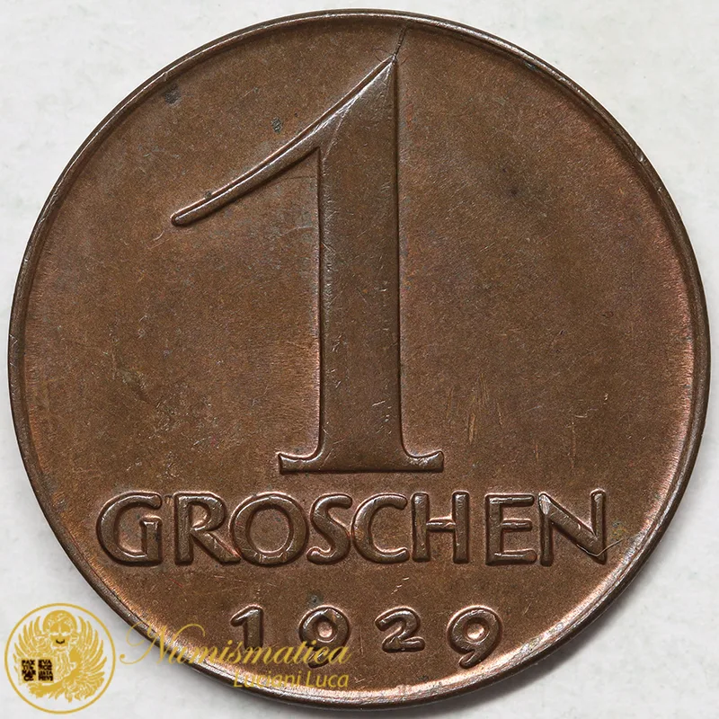 AUSTRIA 1 GROSCHEN 1929 Spl+ #7710