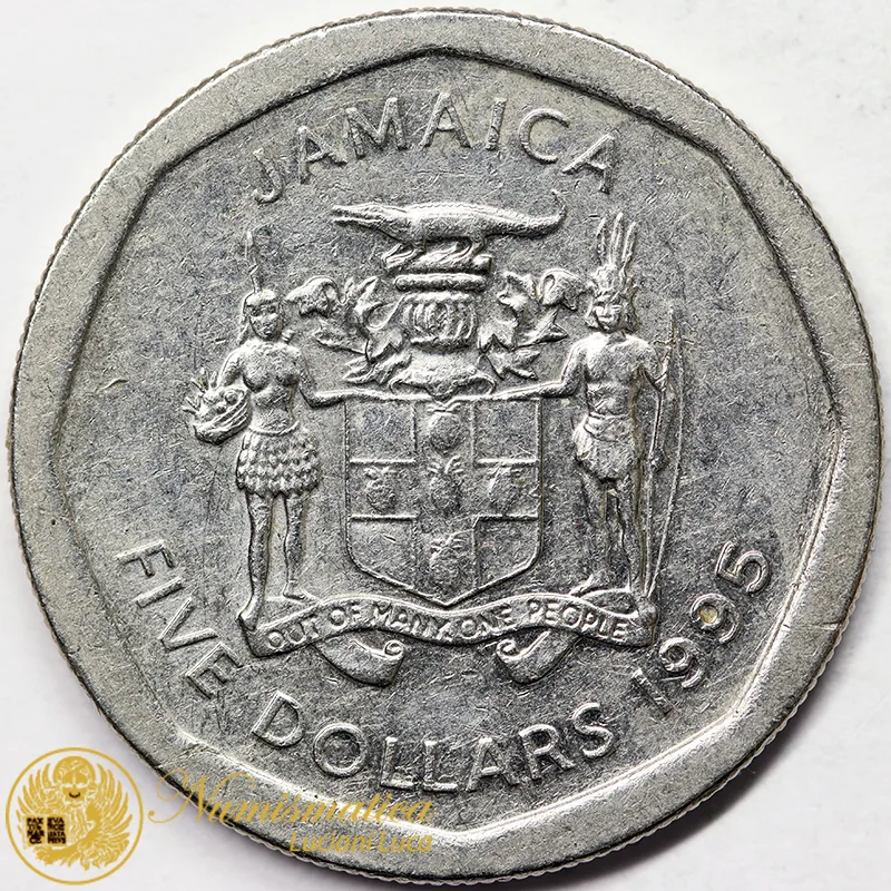 GIAMAICA 5 Dollari 1995 #7751