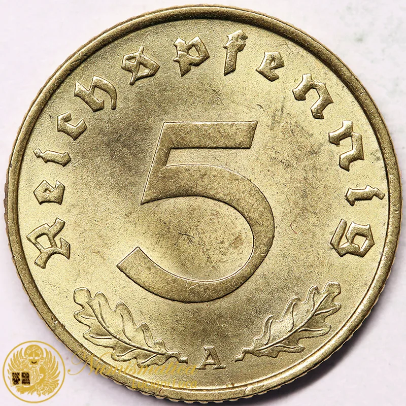 GERMANIA 5 REICHSPFENNIG 1938 A Q.Fdc #7771