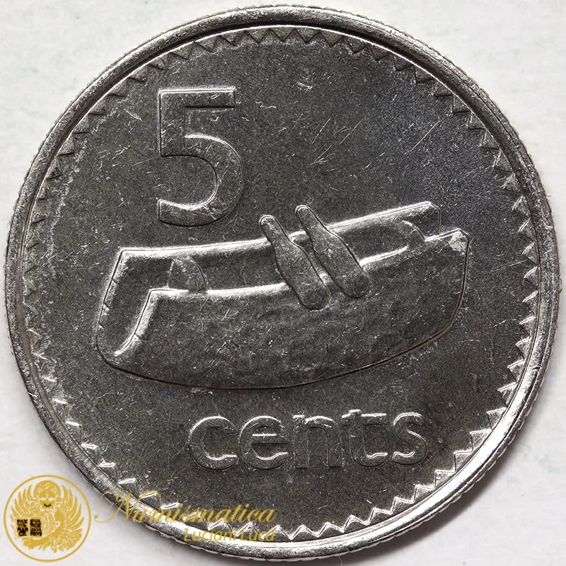 FIJI 5 CENTS 1990 #7796