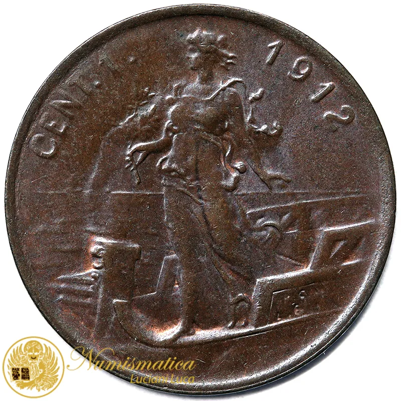 VITTORIO EMANUELE III 1 CENTESIMO 1912 R Q.Fdc #7799