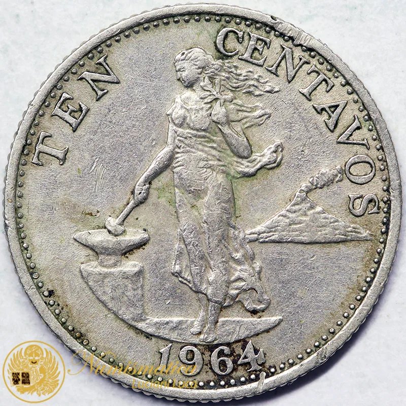 Filippine 10 Centavos 1964 #7821