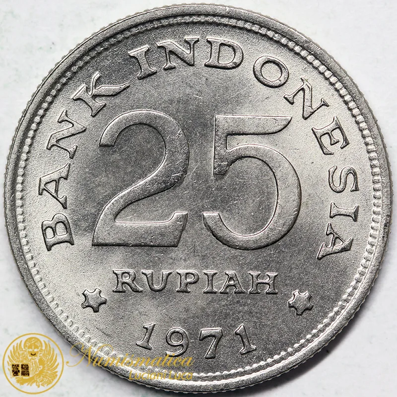 INDONESIA 25 Rupie 1971 #7828