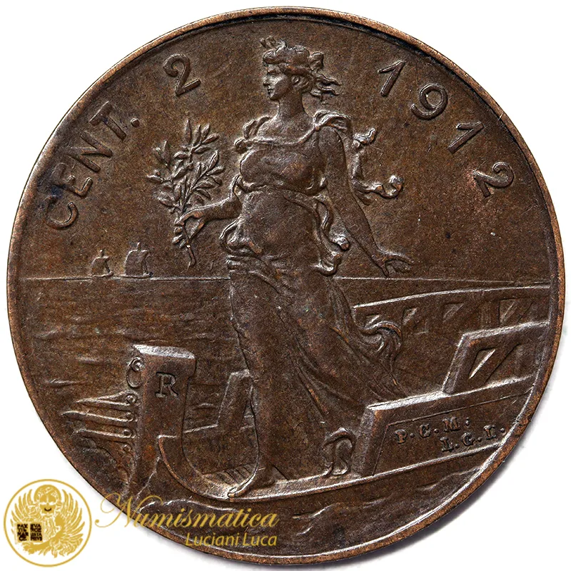 VITTORIO EMANUELE III 2 CENTESIMI 1912 R Spl/Q.Fdc #7866