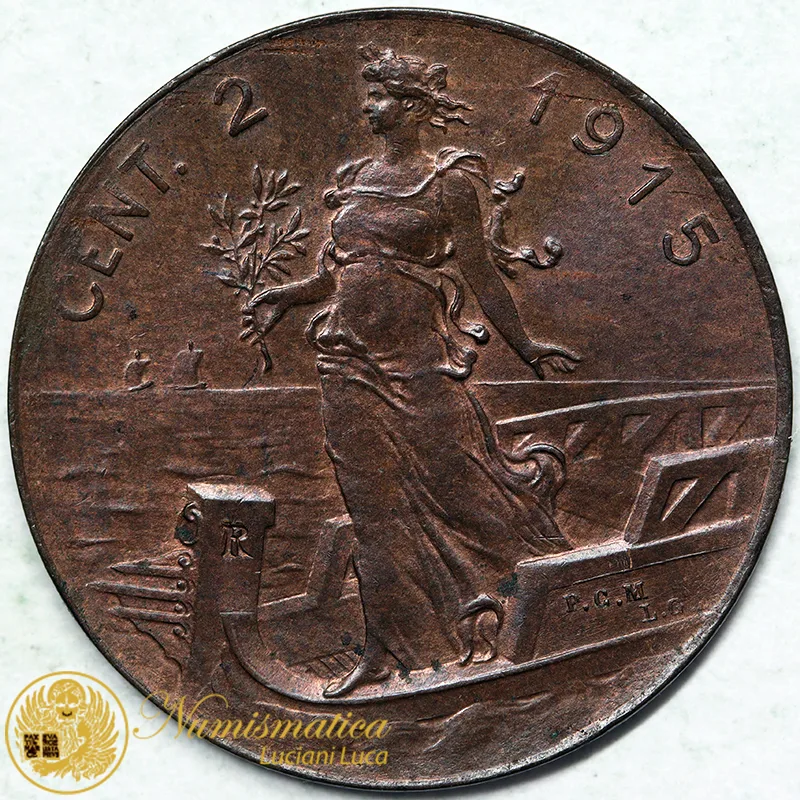 VITTORIO EMANUELE III 2 CENTESIMI 1915 R Spl/Q.Fdc #7869