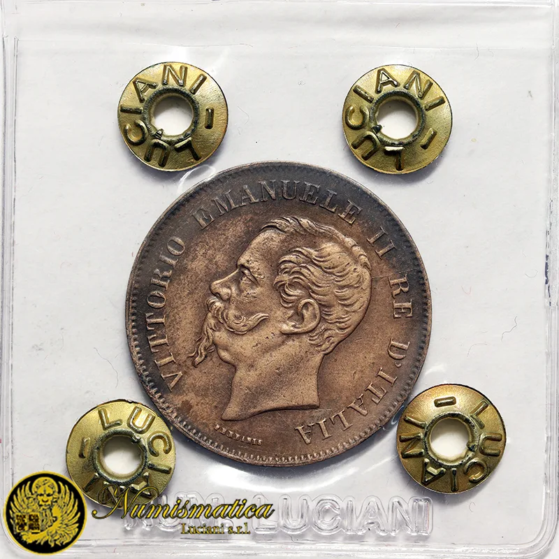 Vittorio Emanuele III 5 Centesimi 1862 Napoli Q.Spl/Spl #P9