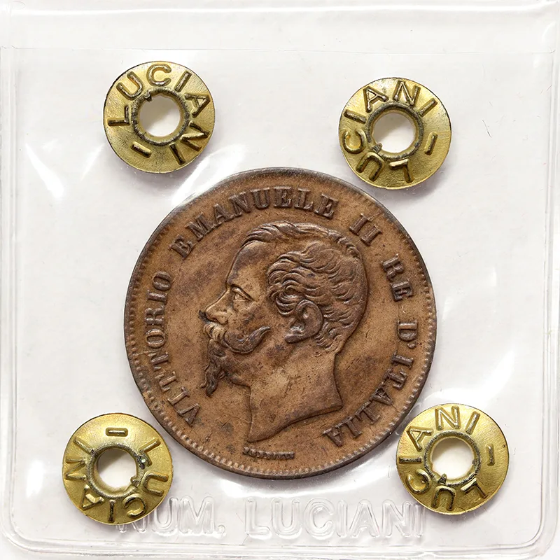 VITTORIO EMANUELE II 5 Centesimi 1862 Napoli Spl+ #P146