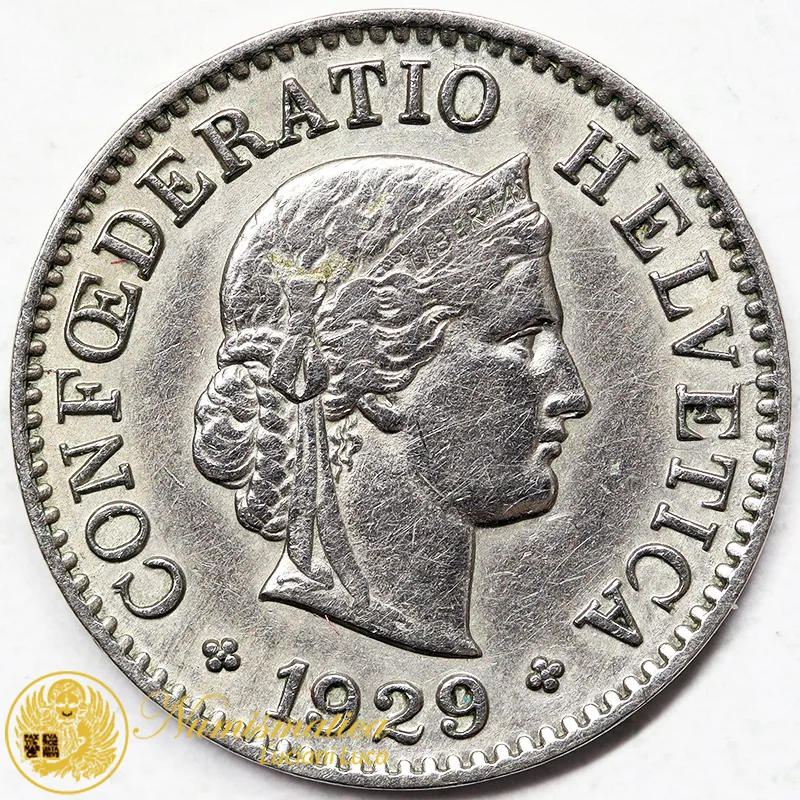 SVIZZERA 5 RAPPEN 1929 Nichel #7929
