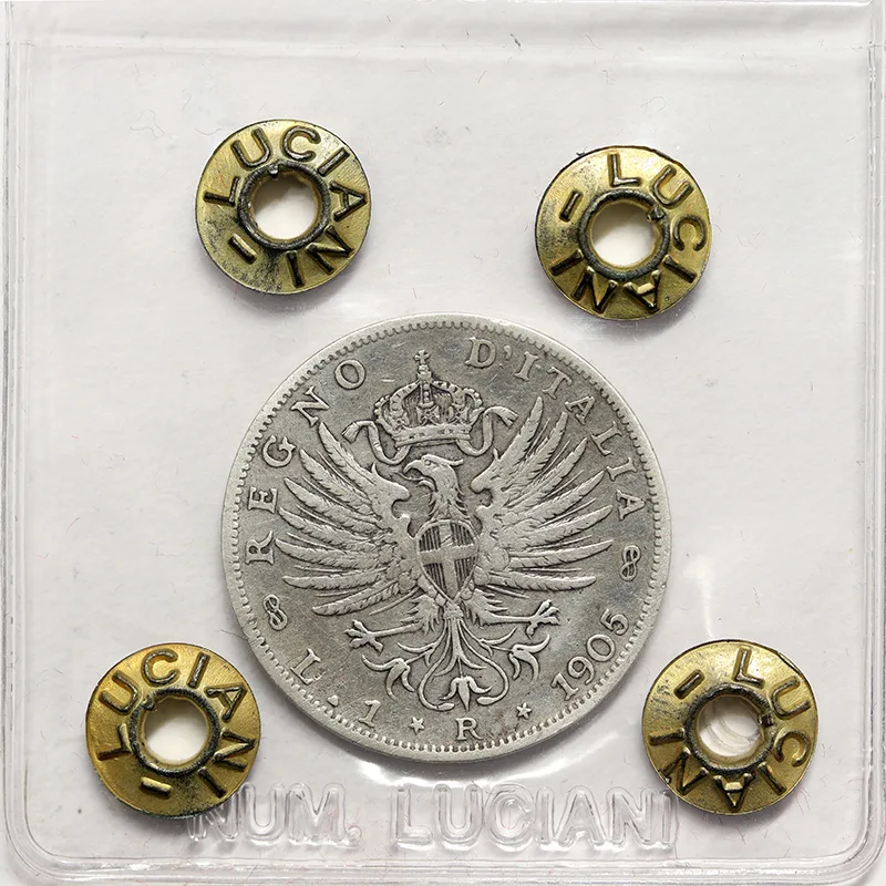 VITTORIO EMANUELE III 1 Lira 1905 Araldica MB R2 #P255