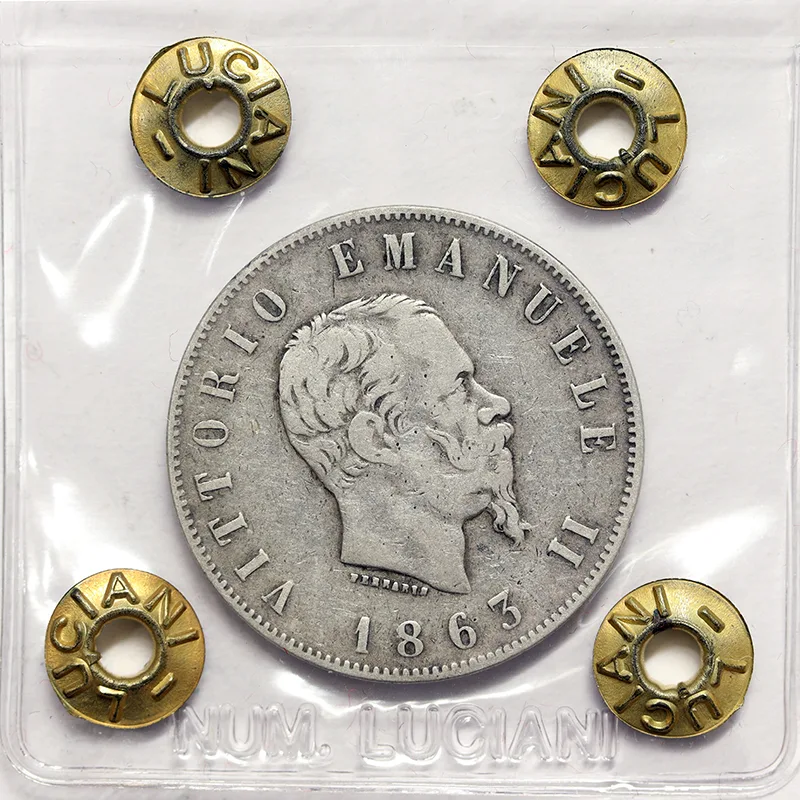 VITTORIO EMANUELE II 2 Lire 1863 Torino BB #P284