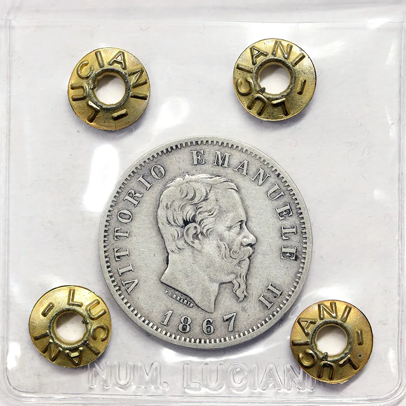 VITTORIO EMANUELE II 1 Lira 1867 Milano BB+ #P287