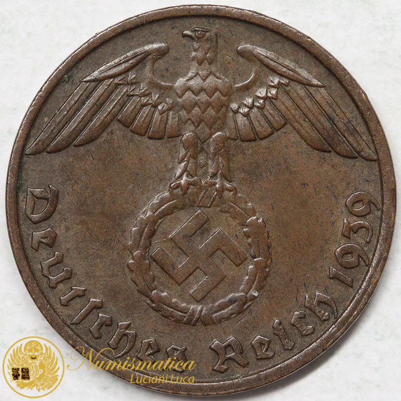 GERMANIA 1 REICHSPFENNIG 1939 B #7968