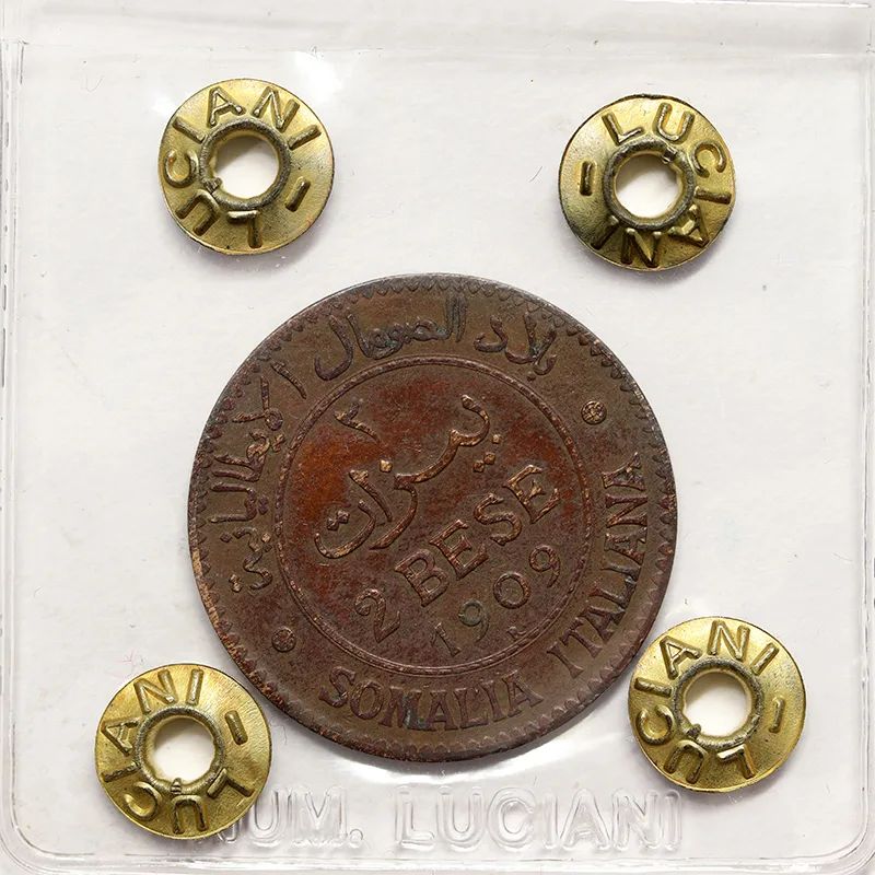 SOMALIA ITALIANA 2 Bese 1909 Roma VITTORIO EMANUELE III BB+ #P398