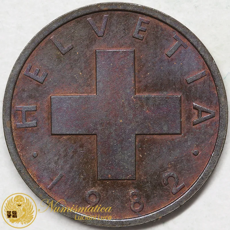 SVIZZERA 1 Rappen 1982 bronzo Spl #7984