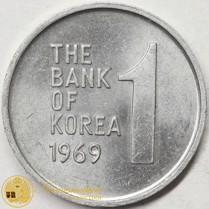 COREA DEL SUD 1 WON 1969 #3860