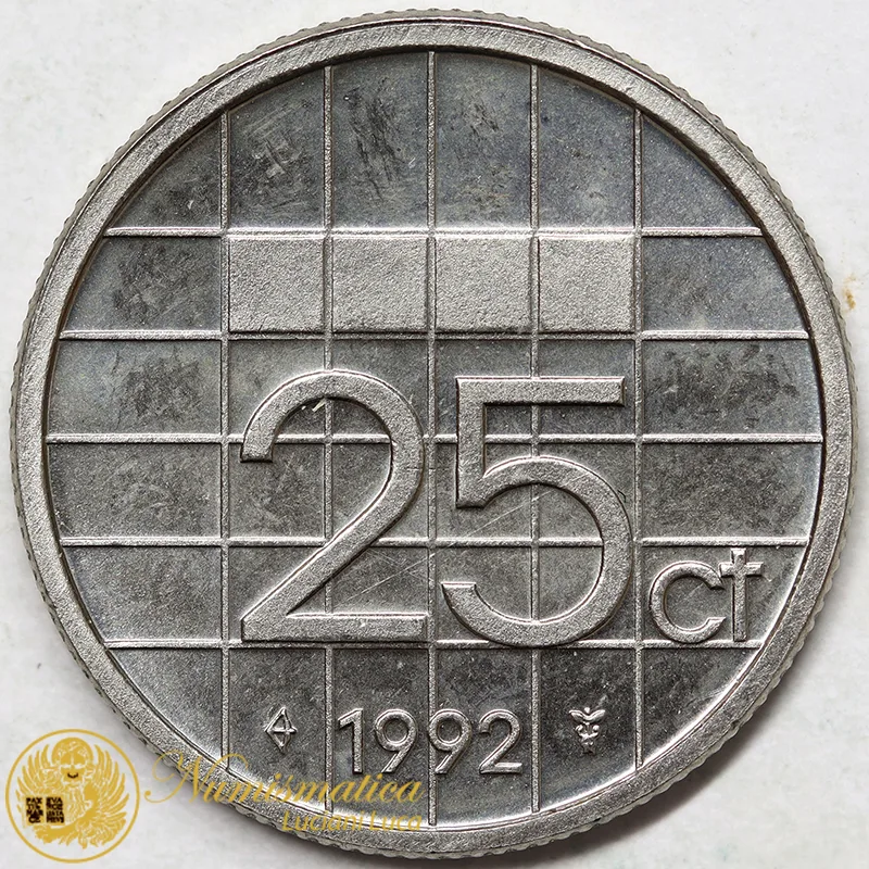 OLANDA 25 Cents 1992 #8004