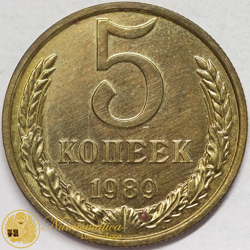 RUSSIA 5 KOPEKI 1989 #8281
