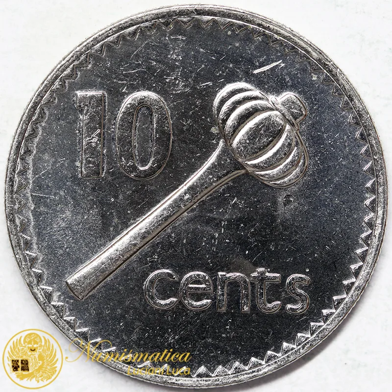 FIJI 10 CENTS 1992 #8296