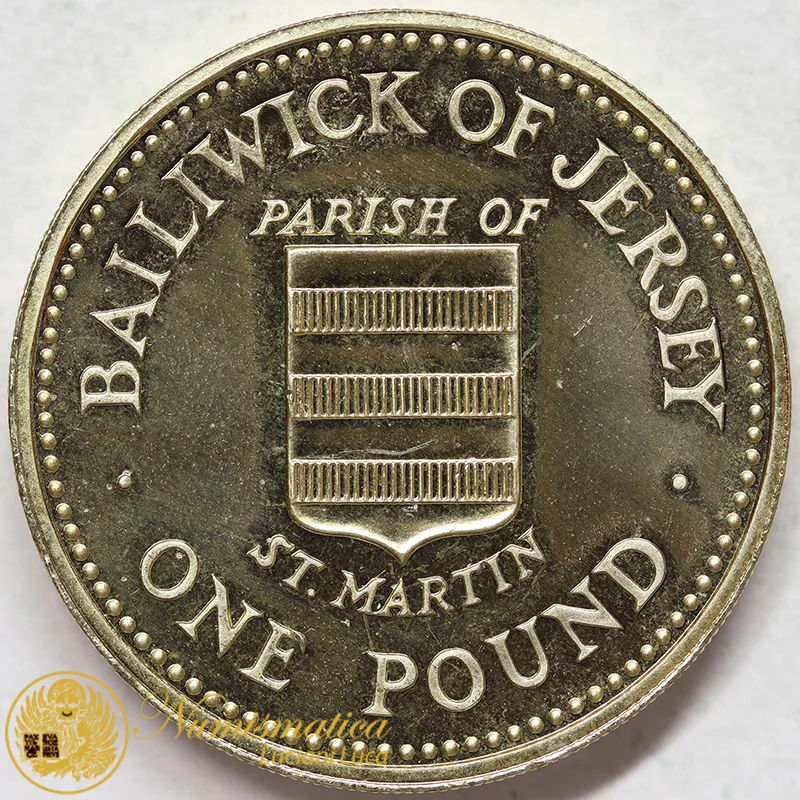 Jersey 1 Pound 1987 Elisabetta II #8312