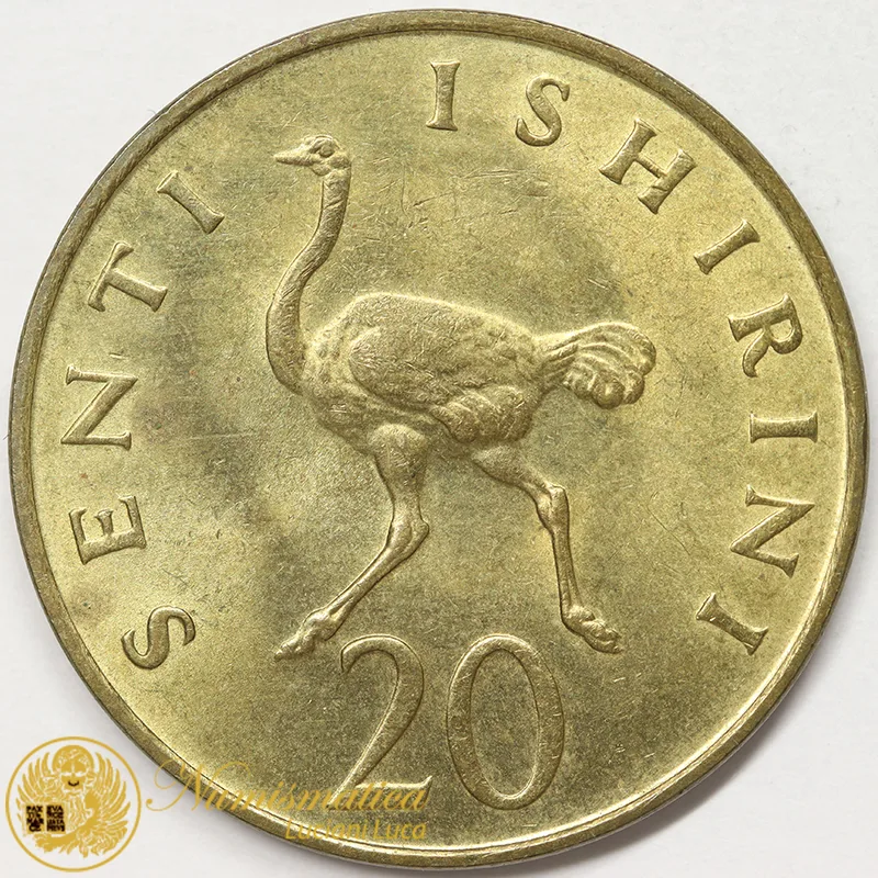 TANZANIA 20 SENTI 1981 STRUZZO #8882