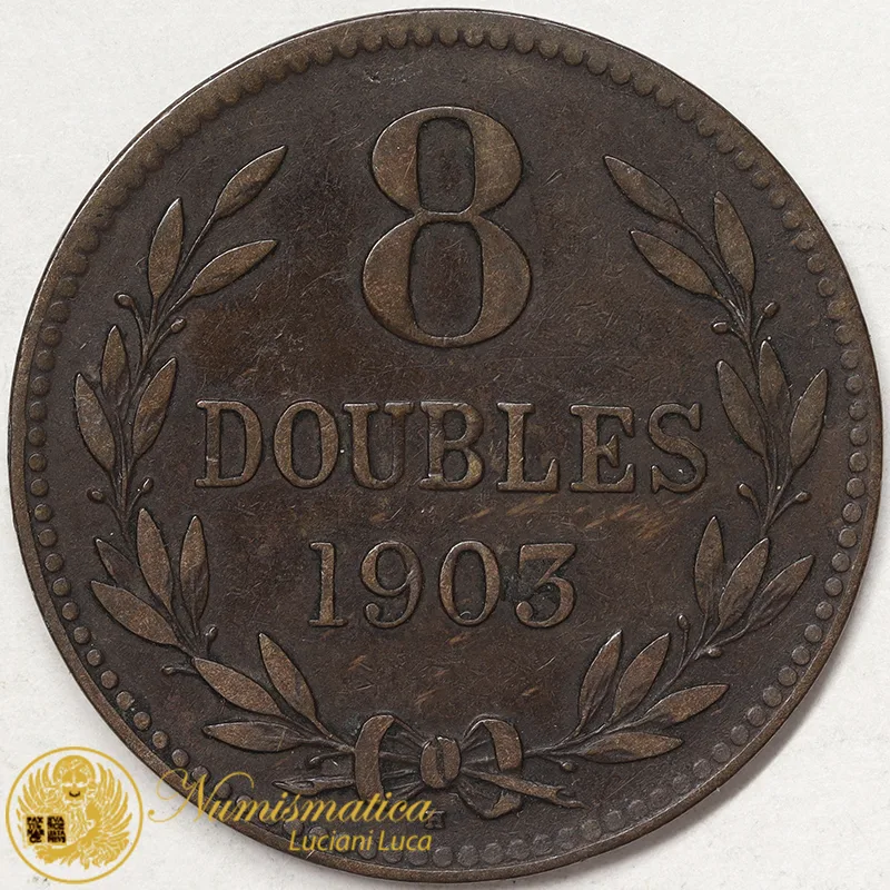 GUERNESEY 8 DOUBLES 1903 #911