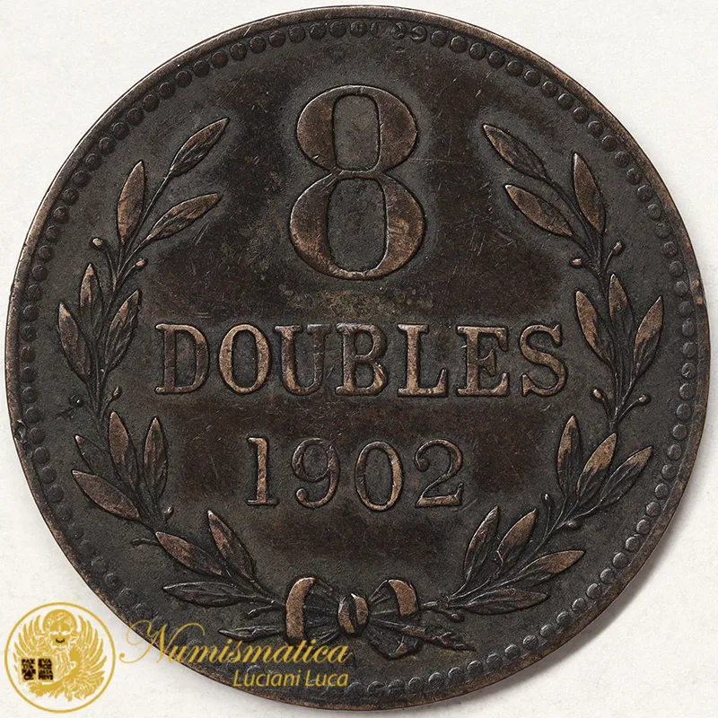 GUERNESEY 8 DOUBLES 1902 #912