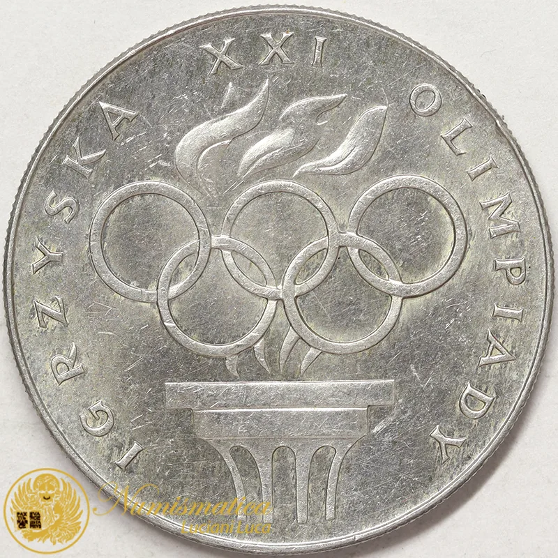 POLONIA 200 ZLOTY 1976 XXI Olimpiadi Estive Ag #915