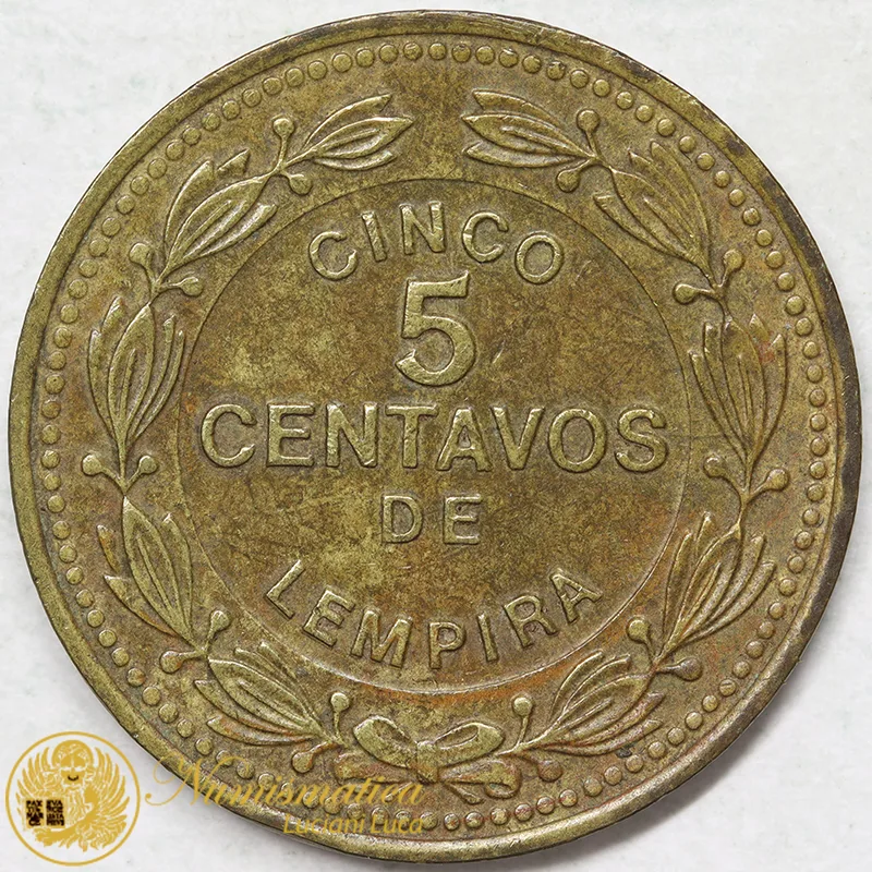 HONDURAS 5 CENTAVOS DE LEMPIRA 1989 #8946