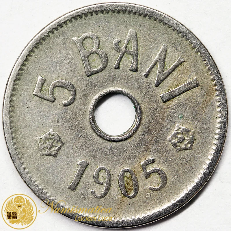 ROMANIA 5 Bani 1905 #3881