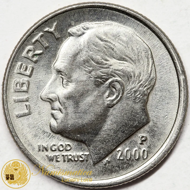 STATI UNITI 1 Dime 2000 P Roosevelt BB #3882