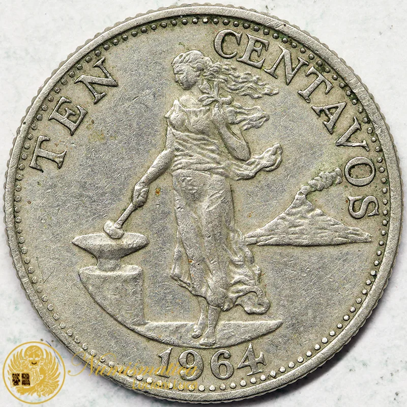 Filippine 10 Centavos 1964 #3932