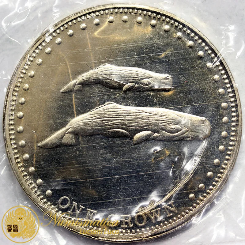 TRISTAN DA CUNHA 1 CROWN 2008 PROOF 2 WHALES §348