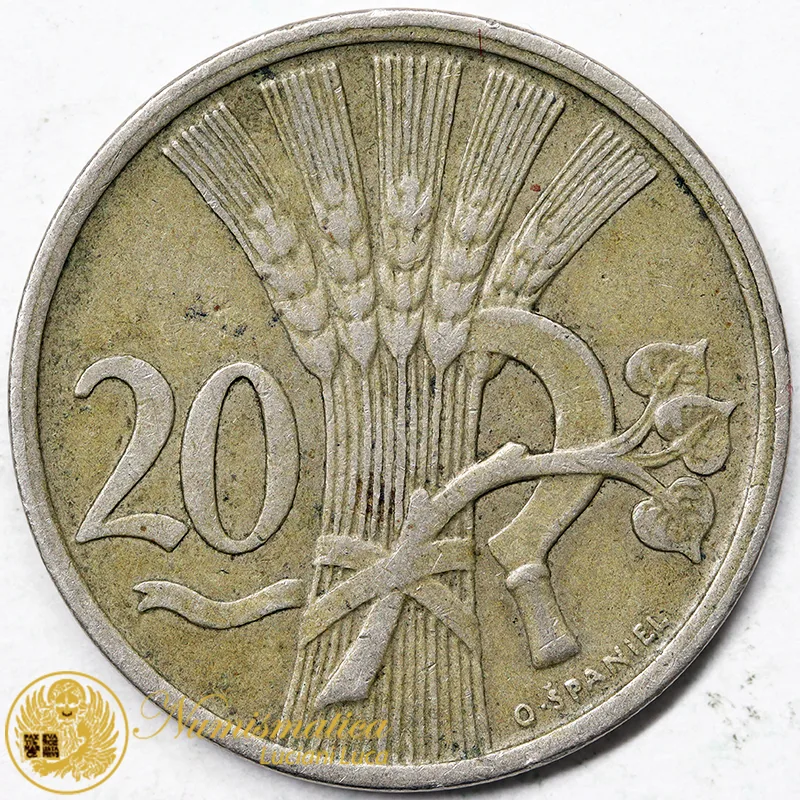 CECOSLOVACCHIA 20 HALERU 1921 #3956