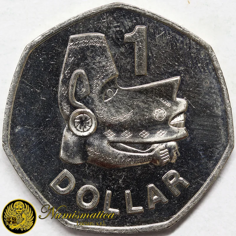 ISOLE SALOMONE 1 Dollaro 2005 MASCHERA Fdc §467