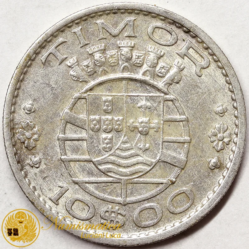 TIMOR 10 ESCUDOS 1964 Ag #4940