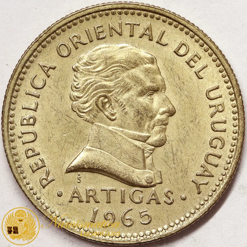 URUGUAY 10 PESOS 1965 #1270