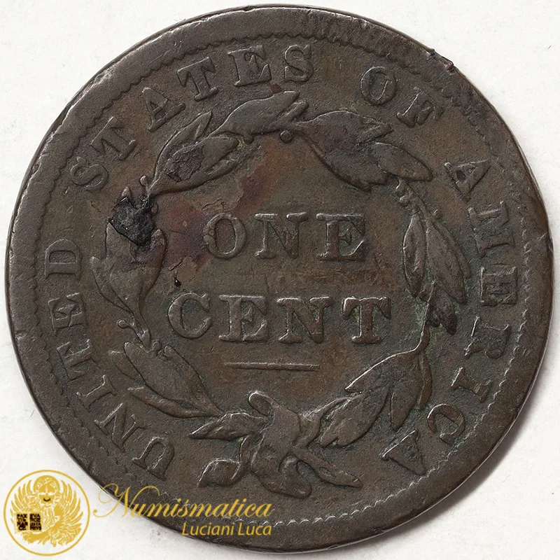 STATI UNITI 1 Large Cent 1838 BB #1280