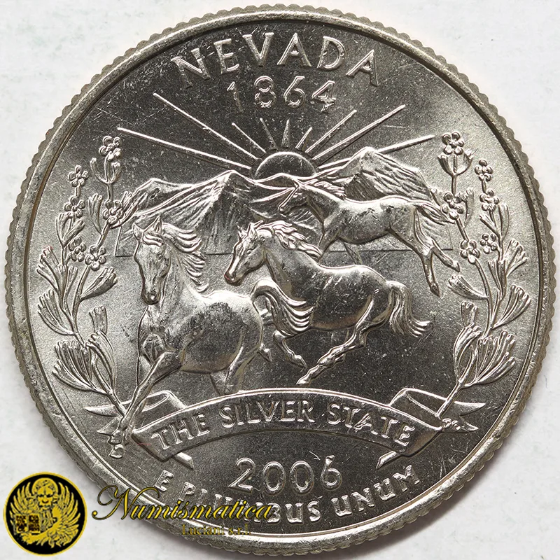 STATI UNITI 1/4 Dollaro 2006 P NEVADA §676