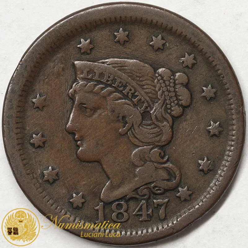 STATI UNITI 1 LARGE CENT 1847 BB #1293