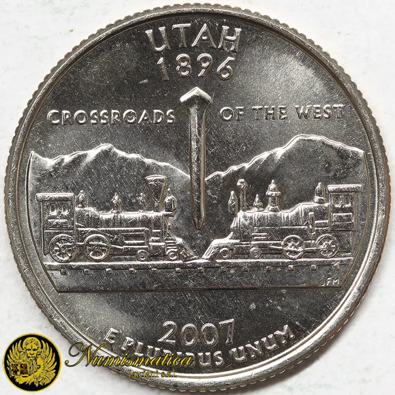 STATI UNITI 1/4 Dollaro 2007 D UTAH §684