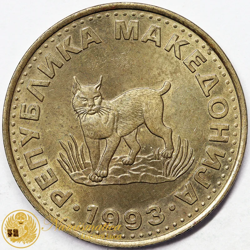 MACEDONIA 5 DENARI 1993 #5252