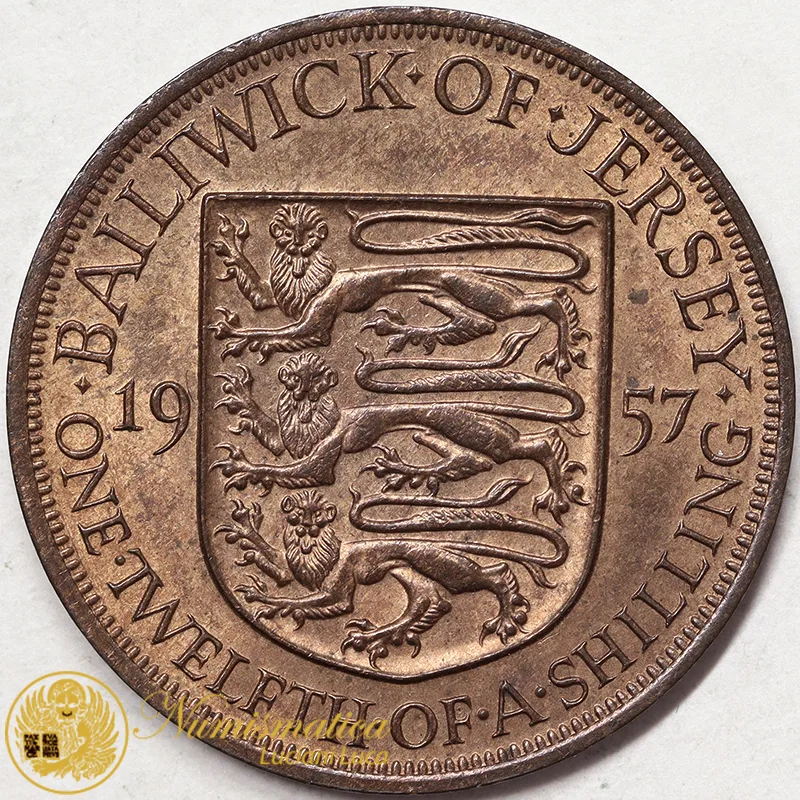 JERSEY 1/12 SHILLING 1957 (KM#21) #1335