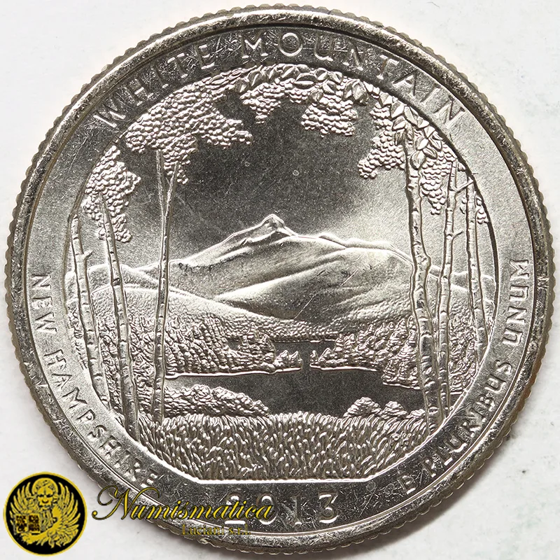 STATI UNITI 1/4 DOLLARO 2013 P WHITE MOUNTAIN NATIONAL FOREST FDC §835