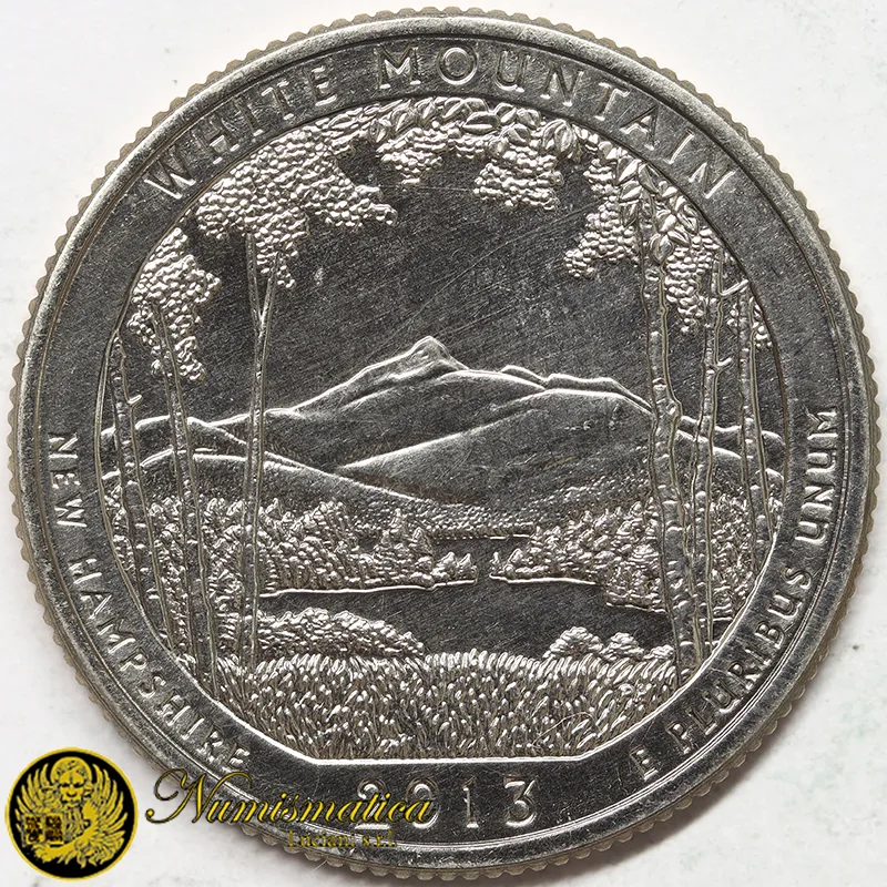STATI UNITI 1/4 DOLLARO 2013 S WHITE MOUNTAIN NATIONAL FOREST FDC §837