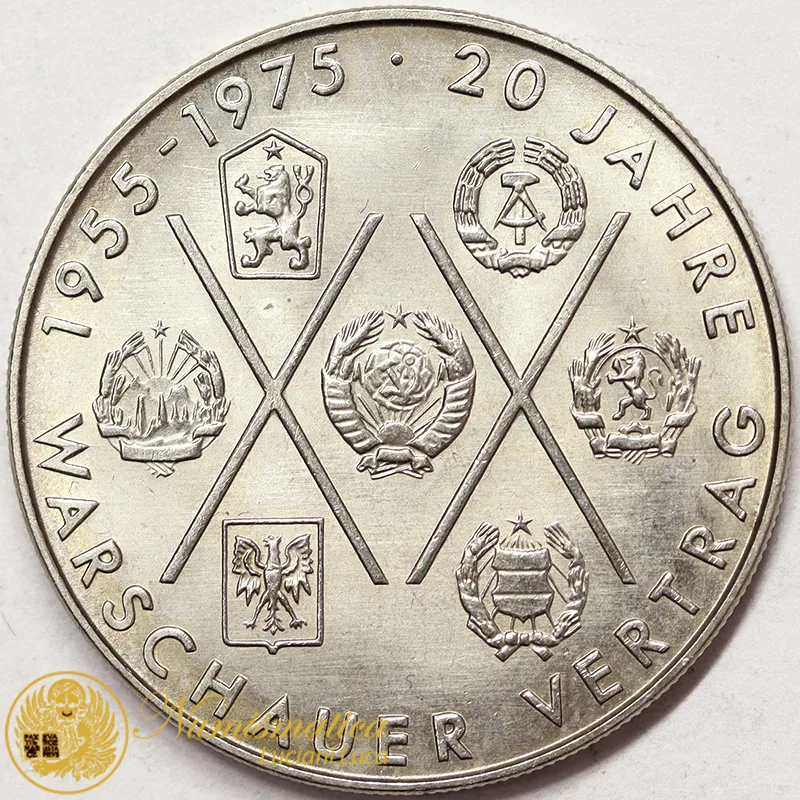 Germania DDR 10 Marchi 1975 20 JAHRE WARSCHAUER VERTRAG #1346